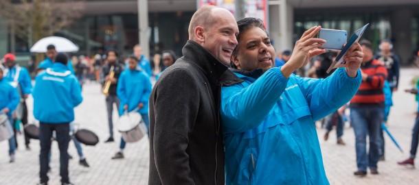 Campagne op de foto met lijsttrekker